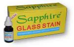 Sapphire Glass Stain Assorted box of 12 bottles of 25ml each, plus 1 free Trace inside.