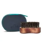 Man Arden 100% Boar Bristle Beard Brush with Hand Crafted Premium Wood Handle with Premium Faux Leather Pouch