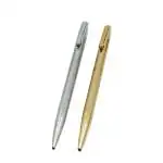 Auteur NEBULA SILVER & GOLD Multicolor Brass Blue Ink Ball Pen (Pack Of 2)