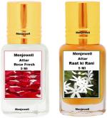 Menjewell Pack of 2PCS Attar(Rose Fresh 5ML,Rat Ki Rani 5ML) Floral Attar (Floral)