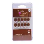 Trendy Look 24Pcs Press on nails Fake Pure Color Tip Sticker with Glue - F-03