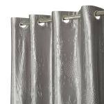 Reyansh Decor Grey Polyester Blend Long Eyelet Door Curtain, 4 X 8 Ft (Pack Of 3)
