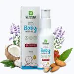 VI PRIME HEALTH AND BEAUTY New Born Baby Hair Oil Daily Care Essential Baby Hair Growth Paraben Free Non Toxic Coconut and Almond oil (100 ml)