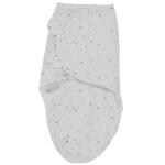 OyoBaby Adjustable Baby Swaddle Wrap - Soft 100% Cotton - Grey Flower, 0-6 Months