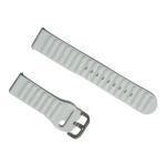 RUPELIK (Zikzak Metal Lock 20mm Strap White) Soft Silicon Strap for Noise X-Fit 1, Evolve 2, Noise ColorFit Brio, Noise ColorFit Qube, Noise ColorFit Qube Oxy, ColorFit Qube 02, Noise Icon Buzz Smartwatch Strap (20MM White)