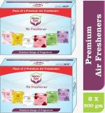 MarkoSafe Air Freshener Blocks Mixed Fragrances - 600g (50g*12 AirFreshener) -| Mixed Fragrances: Blossom, Lime, Lomani, Rose,Jamine, Lavender | Long Lasting Fragrance