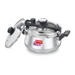 Prestige Silver Stainless Steel Svachh Clip-On Outer Lid Pressure Handi - 5 L