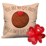 Indigifts Cushion Cover And Vacuum Packed Conjugated Filler 2 Pc