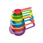 BREAZBELL Measuring Cups and Spoons Multi-Function Spoons Spoons Set for Cake Baking Cooking Measuring Cup (250 ml, 125 ml, 85 ml, 60 ml, 15 ml, 7.5 ml) (Multicolor)