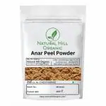 Natural Hill Organic Ayurvedic Annar Peel Powder 200g (Buy 3 Get 1) Pure & Natural For Stress Relief Preserves -Free . Zipper Pouch With Safety seal