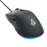 Archer Tech Lab Recurve 100 Ultra Light 69G Wired Gaming Mouse with 3600 Dpi and 6 Buttons,7 Color RGB,Gaming Grade Sensor with Ergonomic Design,Huyu Switches,Compatible with Pc/Mac - Black