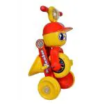 Pandaoriginals Red Plastic Foldable Cycle Tricycle For Kids