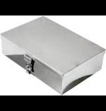 GvanyS Stainless Steel Storage Boxes,Cash Peti, Pooja Peti,Organizer, Vanity Box, Safe Locker Box 8 inch Storage Box (Steel) W-8