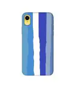 Casotec Blue Shade Rainbow Design 3D Printed Hard Back Case Cover for Apple iPhone XR