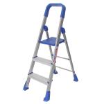 Quantes Stairway 3 Step Aluminium Folding Heavy Duty Step Ladder Made In India