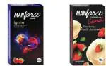 MANFORCE Ignite Apple-peach And Cocktail Condoms Strawberry & Vanilla Flavoured- 10 Sheets(Set of 2)