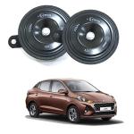 Oshotto FK-L90 electromagnetic 12V Disc Horn For Hyundai Aura (Set of 2, Black)