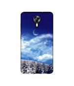 Casotec Snow Moon Clouds Design Printed Silicon Soft TPU Back Case Cover for Micromax Canvas Xpress 2 E313