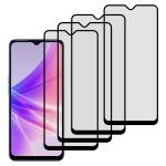 Kite Digital [Pack of 4] Oppo A57 5G Matte Finish [Black] Tempered Glass Screen Protector with Edge to Edge Coverage - Easy Installation Kit