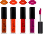 OUR BEAUTY Multicolor Kiss Proof Velvet Matte Liquid Lipstick 28, 16 Ml (Pack Of 4)