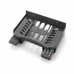 PANCHANAN Plastic Set Top Box Stand Wall Mount with Double Remote Holder for Speakers, Wi-Fi Router, VR Sensors, TV Cable Box and Playstation TV(Pack of 1, Black)