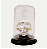 Silverspot Jewel 999 Pure Silver Ganesha/Vinayaka Beautiful Idol with Acrylic Base for Pooja/Gift Item for ospicious Occassions