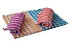 ASH Traders Multocolor Handloom Checkered Medium Bath Towels for Men and Women Cotton, 30 x 60 inch (pack of 4)