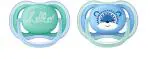 Philips Avent Blue And Green Ultra Air Pacifier For Boy ,6-18 m, 2 pcs