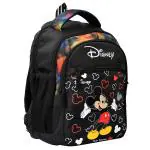Kuber Industries Disney Mickey Mouse 15 Inch Waterproof Polyster School Bag/Backpack for Kids, Black-KUBMART1947
