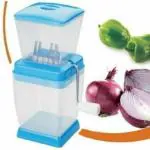 Onion Chopper & Vegetable Chopper Quick Cutter Fruits/Vegetables/Nuts/Herbs/Onions/Garlic Manual Onion Dry Fruit Salad Maker Vegetable Quick String Chopper Machine, Cutte