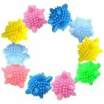 KUMISHRI Silicone Laundry Balls For Washing Machine eusable Washing Machine Winding Laundry Anti-tangle Balls Multicolor (24)