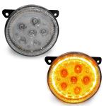 Kingsway Universal Car Fog Lights/Lamps to Fit in Car Models like KWID, SX4, Alto K10, WagonR, Ertiga, Baleno, Celerio, Dzire, Nexon, Brezza etc, 12V DC, Yellow, Set of 2 Piece (Left/Right) - FL09