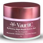 VauriiC B3 Positive Night Repair Face Creame Gel for Women and Men Night Cream for Women Brightening Gel for Restoring Firmness Reduces Uneven Skin Tone, Glowing Skin With Cucumber Extract 50g