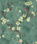 RoseCraft Beautiful Floral Design PVC Coated Latest Stylish Modern Design Wallpaper Roll for Living Room 28 sqft/roll Color:-Green