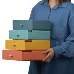 Hypexa Plastic Stackable Multi-layer Drawer Storage Box Stationery Jewelry Makeup Bathroom Office Accessories Tool Desktop Organizer Container | 21 X 8 X 20 cm | Multicolor (4)