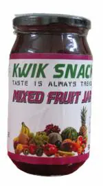 KWIK SNACK MIXED FRUIT JAM (500 GM GLASS BOTTLE)