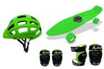 Jaspo Green Ride On Penny Board Intact Skateboard combo 22 X 5.5 inch, 10 yrs