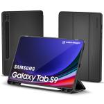 CaseMagic Smart Folio Case for Samsung Galaxy Tab S9 Plus 2022 Protective Cover with Auto Sleep/Wake Magnetic Closure, Trifold Flip Stand, Pencil Holder|Slim, Lightweight PU Exterior, TPU Back Black