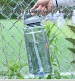 Crevizon Water Bottle with Straw 1.5 Litre Sports Drinking 100% Leak Proof | Office Bottle | Gym Bottle | Home | Kitchen | Travel Bottle - Grey