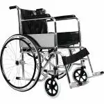 Entros Lightweight Foldable Manual Wheelchair with Spoke, Armrest & Swing-Away Footrests - KL809C