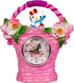 Sigaram Analog Plastic Clock (210 x 70 mm) (TC-8358-Pink-175-K3864)