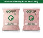 Goshudh Kala Namak 750g & Sendha Namak 400gm Combo Pack 1150g