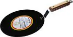 amicus Kitchen Premium Iron Tawa for Roti Chapati, Concave Iron Tava, 9 Inch, Black