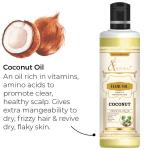 AQUORAL Organic Pure Extra Virgin Cold Pressed Coconut Oil For Hair Hair Oil Pack of 1 Hair Oil (200 ml)