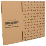 YNK 3Ply Packaging, Shipping, Corrugated Brown Box With Amazon Print 7.5X4.5X3.5 | Pieces - (100)
