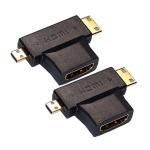 MX HDMI Male and Female T Type Connector 24k Gold Plated and Best Quality (pack of 2)