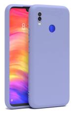 U&E Purple Silicone Back Cover For Redmi Note 7 Pro