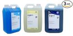 BLS Combo Of Glass/Mirror Cleaner + Air Freshener + Toilet/Urinal Bowl Cleaner Liquid-5 Litre-Pack Of 3