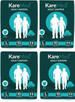 Kare Med Adult Diapers - L, 40 Pcs (Pack Of 4)