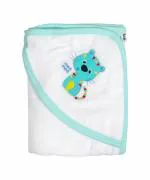 Mee Mee Baby Bath Towel - 100% Cotton, Quick Dry, Ultra Soft Baby Washcloth | Suitable for Newborns, Infants & Toddlers | Gentle on Sensitive Skin | White